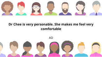 Dr Chee is very personable. She makes me feel very comfortable